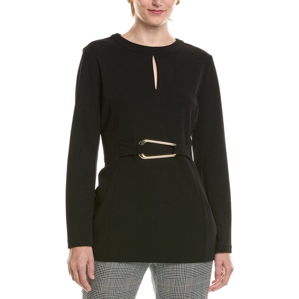Halston Womens Tunic, Black
